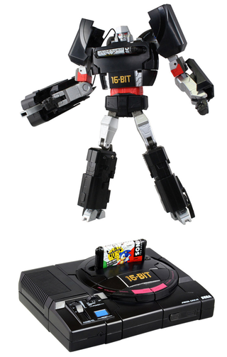 Illustration for article titled Not to be outdone, Megatron also transforms into a video game console